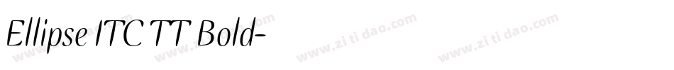 Ellipse ITC TT Bold字体转换